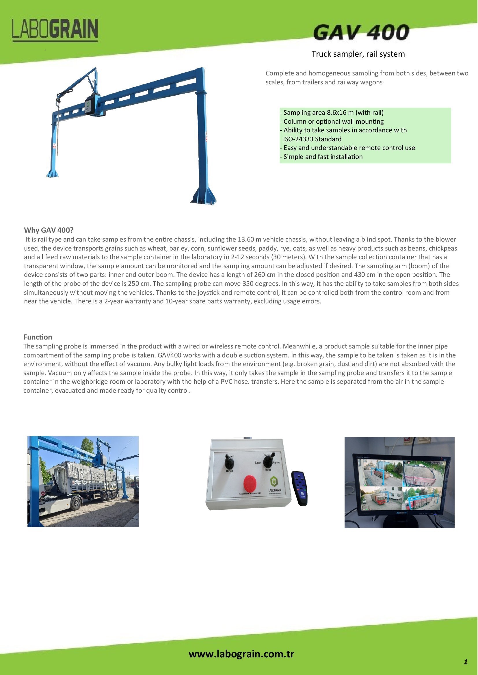 GAV400 AUTOMATIC SAMPLING PROBE